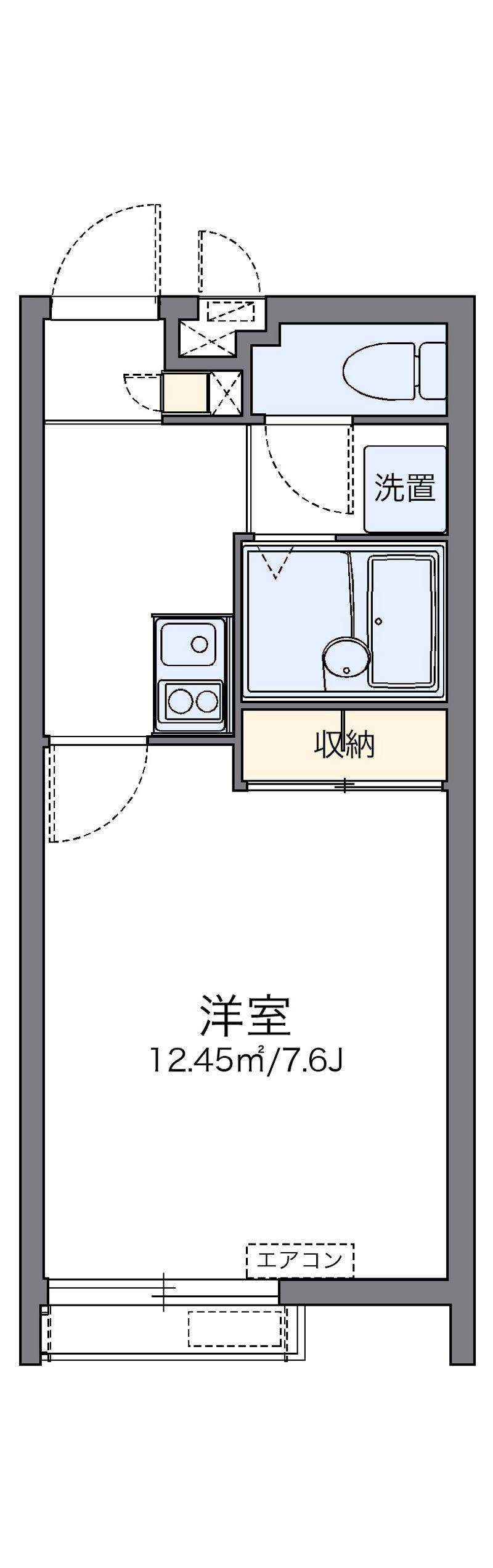 レオパレス国場ヒルズ 間取図