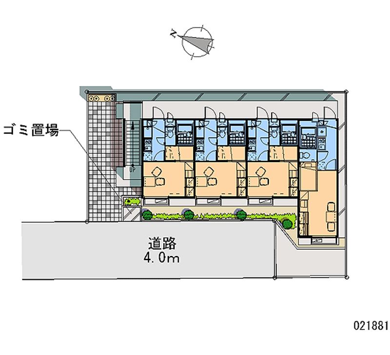 レオパレスレーブ 区画図