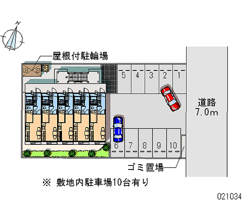 21034 Monthly parking lot