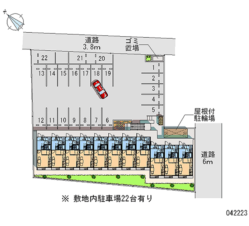 42223 Monthly parking lot