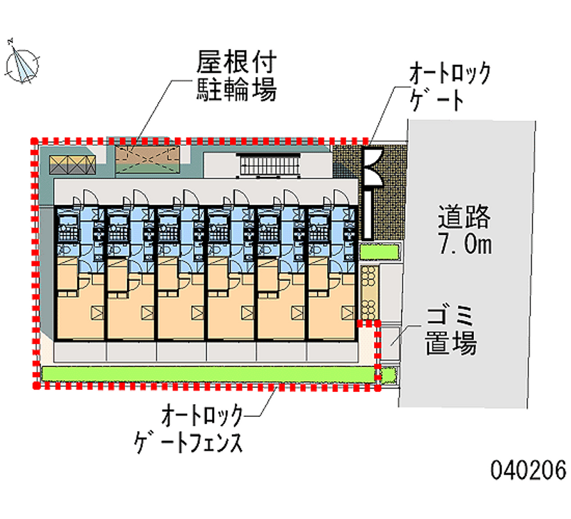 レオパレスベル　山之手 区画図