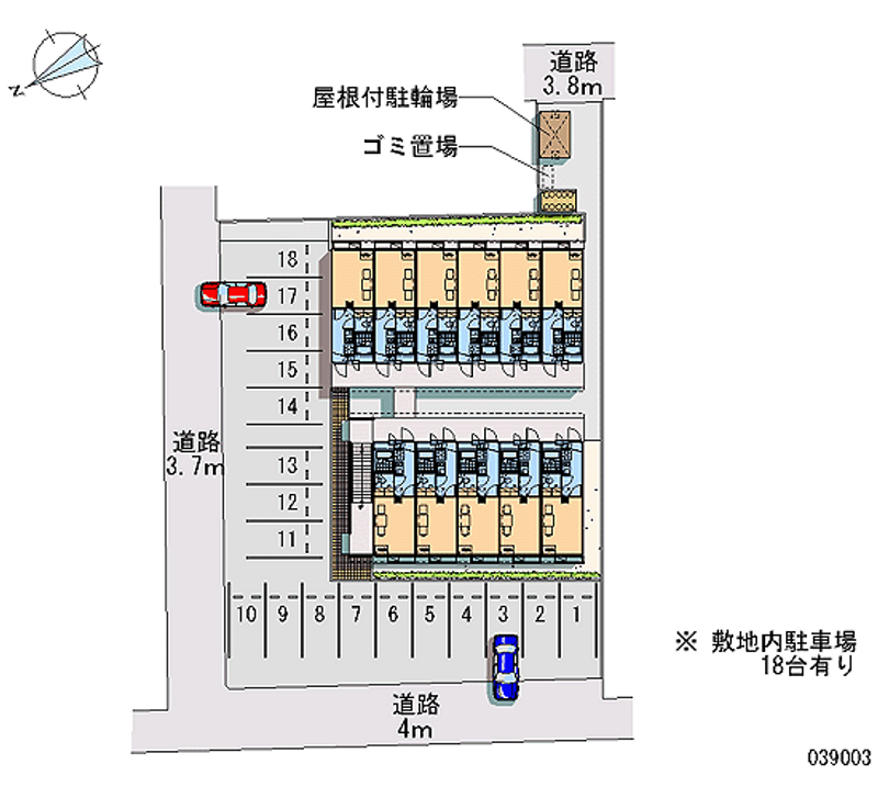 39003 Monthly parking lot