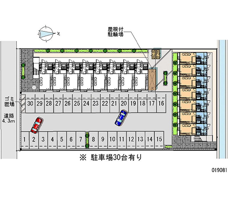 レオパレス友Ｂ 月極駐車場