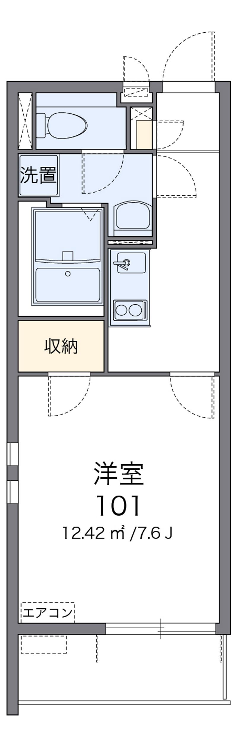 クレイノ矢南 間取図