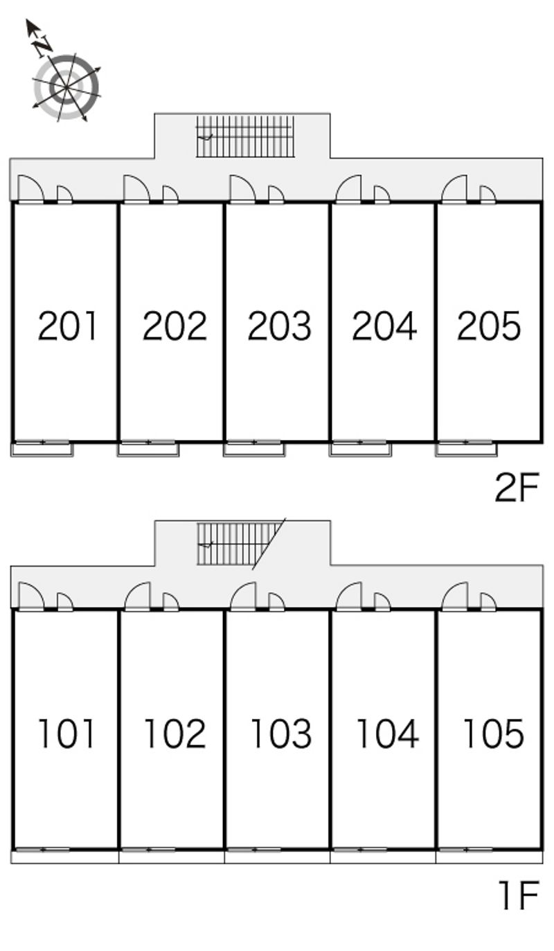レオパレスジョーウンⅡ番館 間取配置図