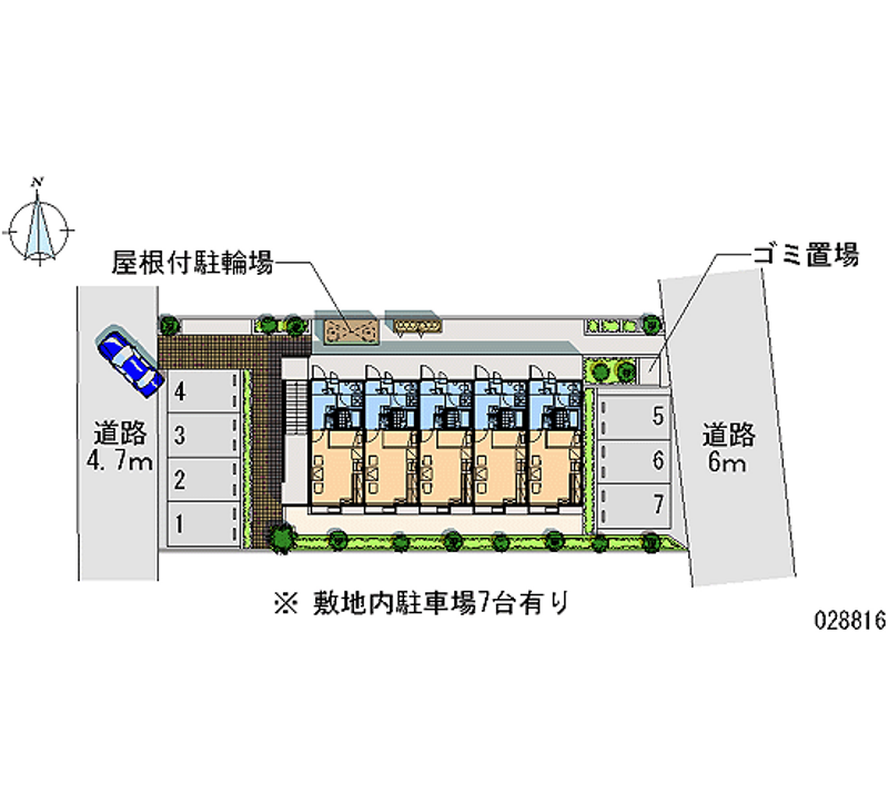 レオパレス根崎 区画図