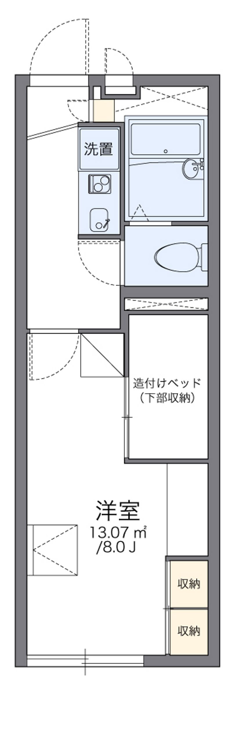 レオパレス堂ノ元 間取図