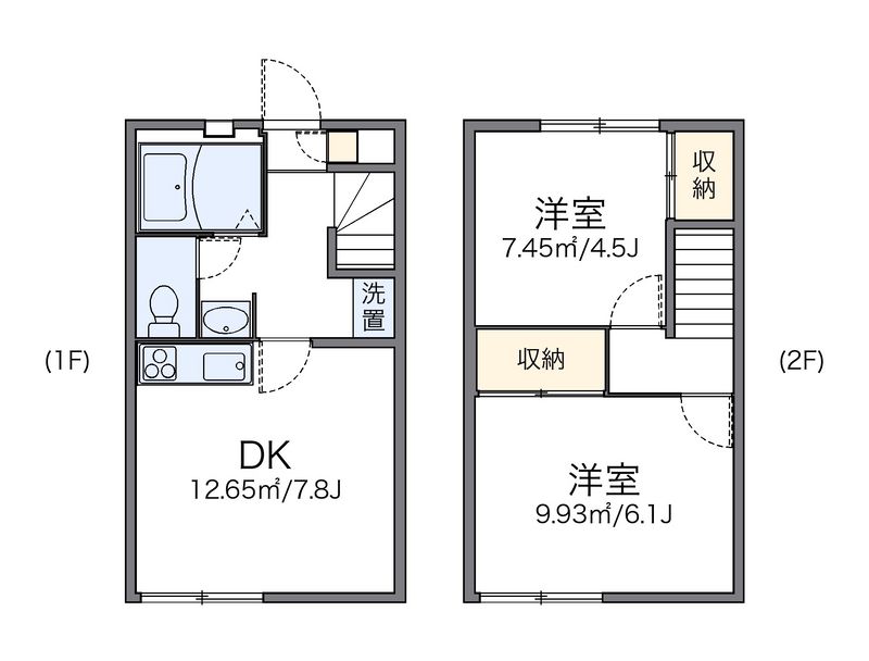 レオパレス大的 間取図
