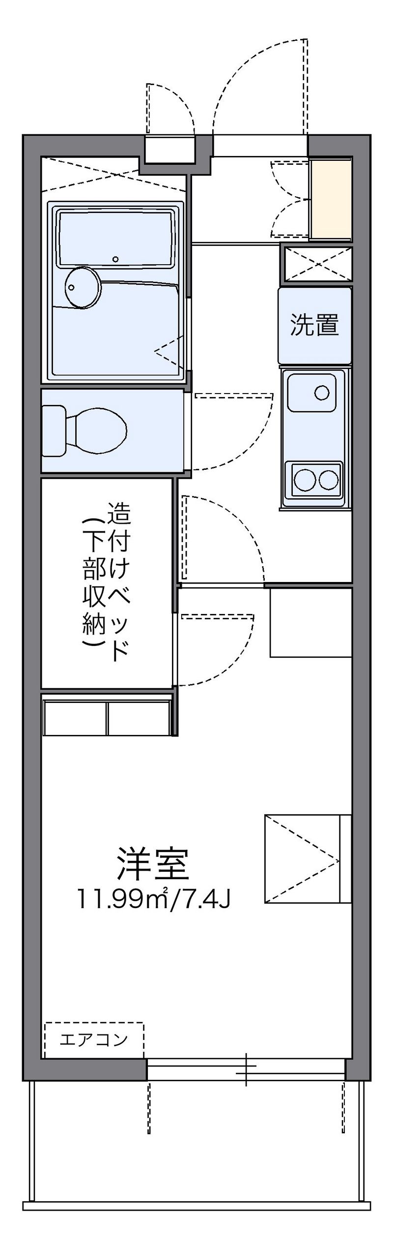 レオパレスエクセルハイムⅢ 間取図