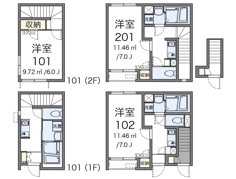 クレイノＮＨⅢ 間取図
