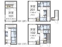 クレイノＮＨⅢ 間取図