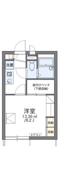 レオパレス大堀 間取り図