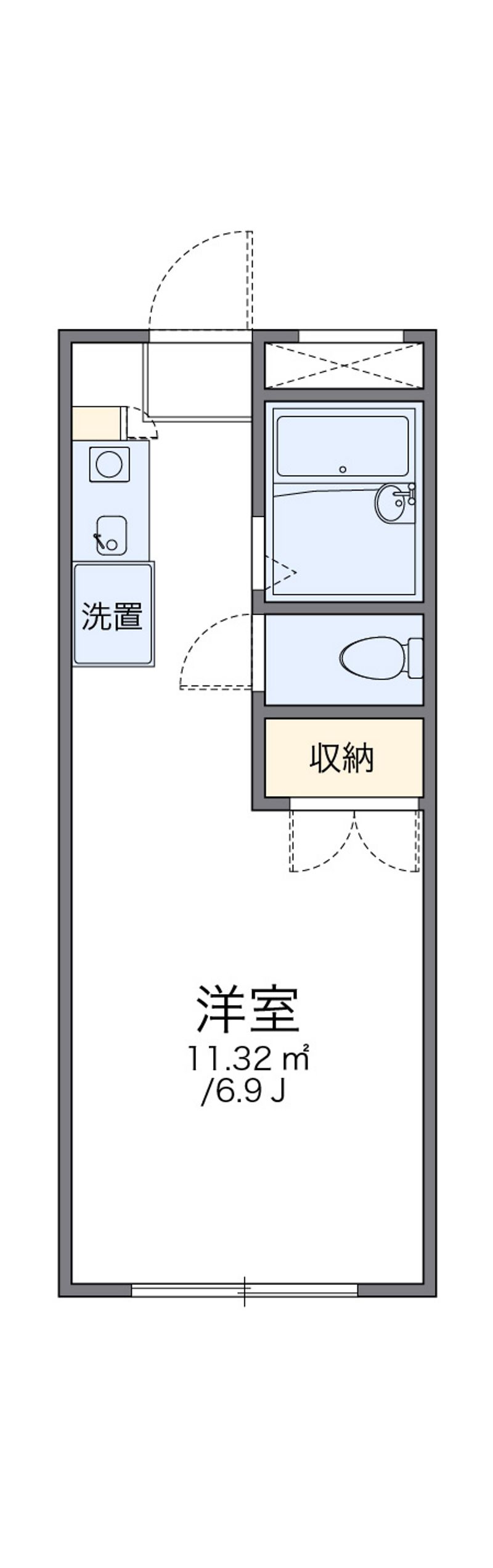 レオパレスシャルマン北越谷Ⅱ 間取図