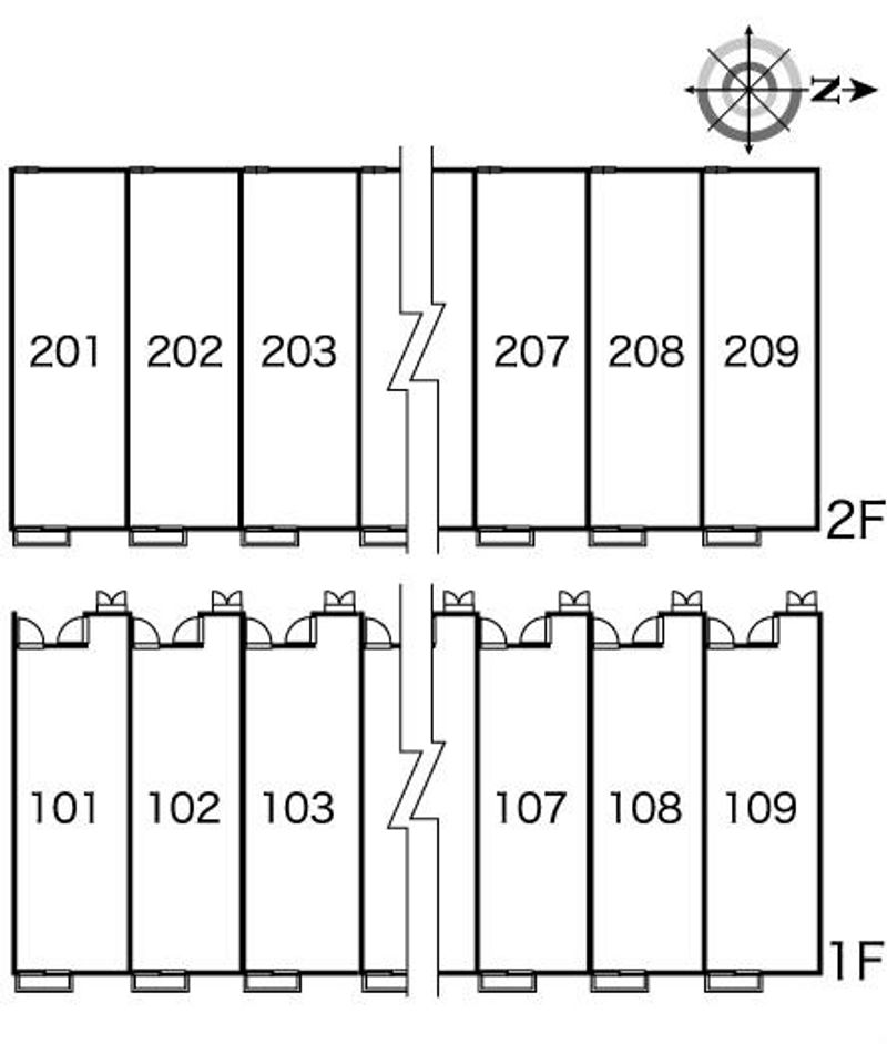 レオパレスマーブル 間取配置図