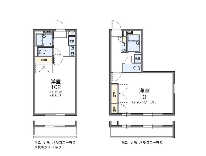 レオパレスフローラ 間取図