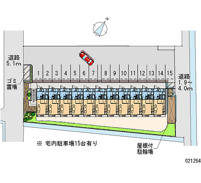 レオパレスクレール　水江 月極駐車場