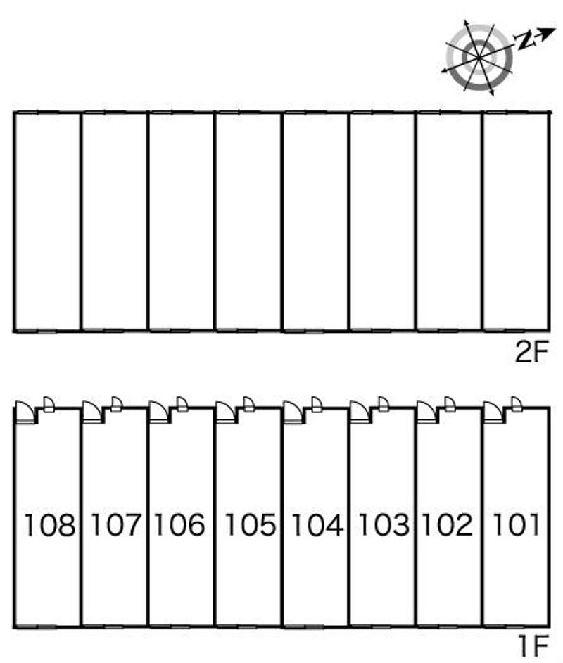 レオパレスノルデングッチ 間取り配置図