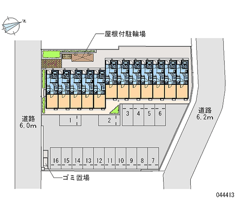 44413 bãi đậu xe hàng tháng