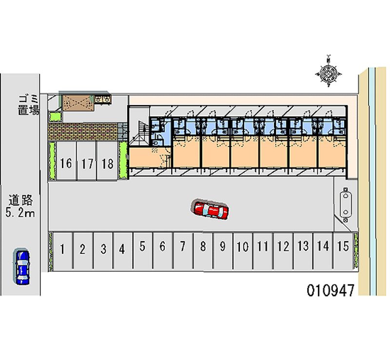 10947 Monthly parking lot