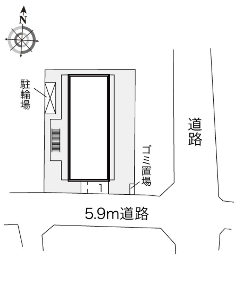 レオパレス武庫川東 配置図