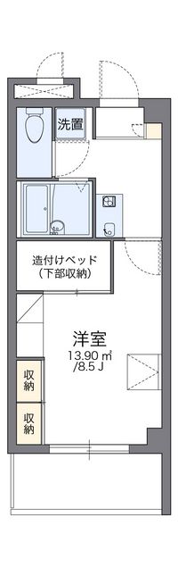 レオパレス小禄當間 間取り図