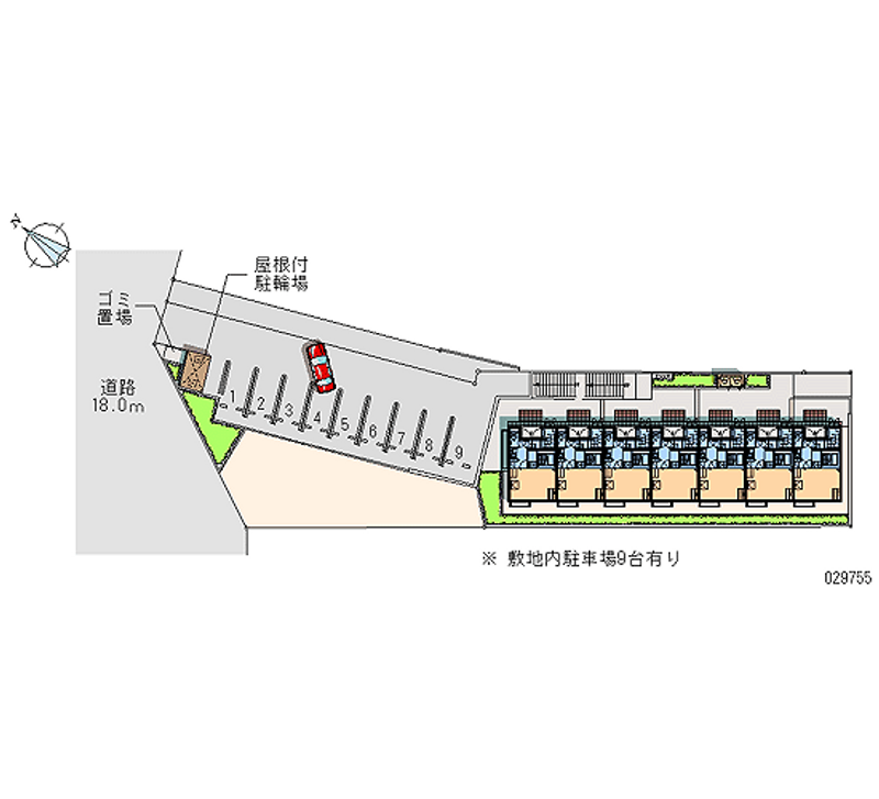 レオパレスメイプル 月極駐車場