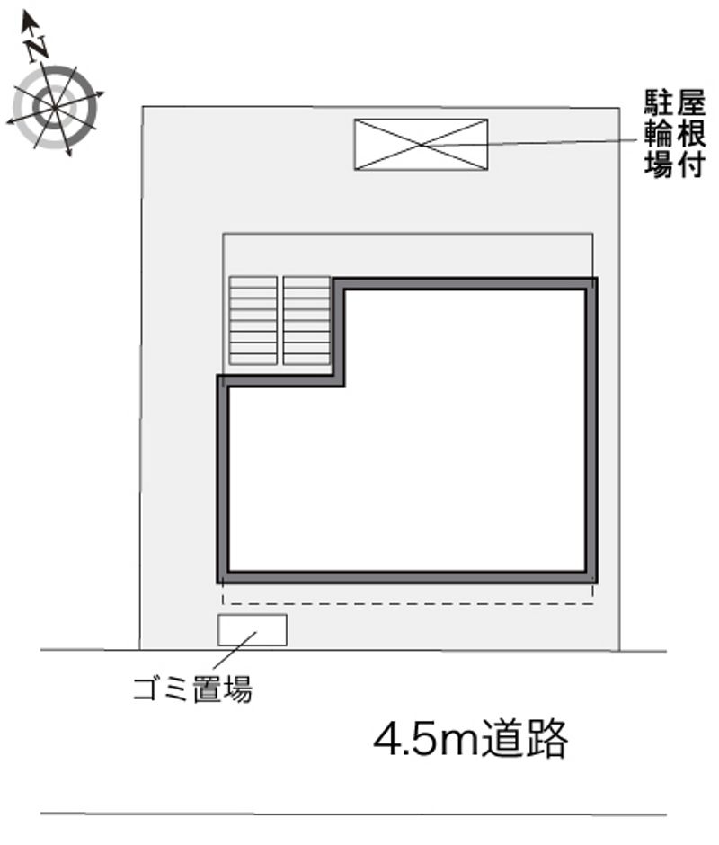 レオパレスヒルサイド今宿 配置図