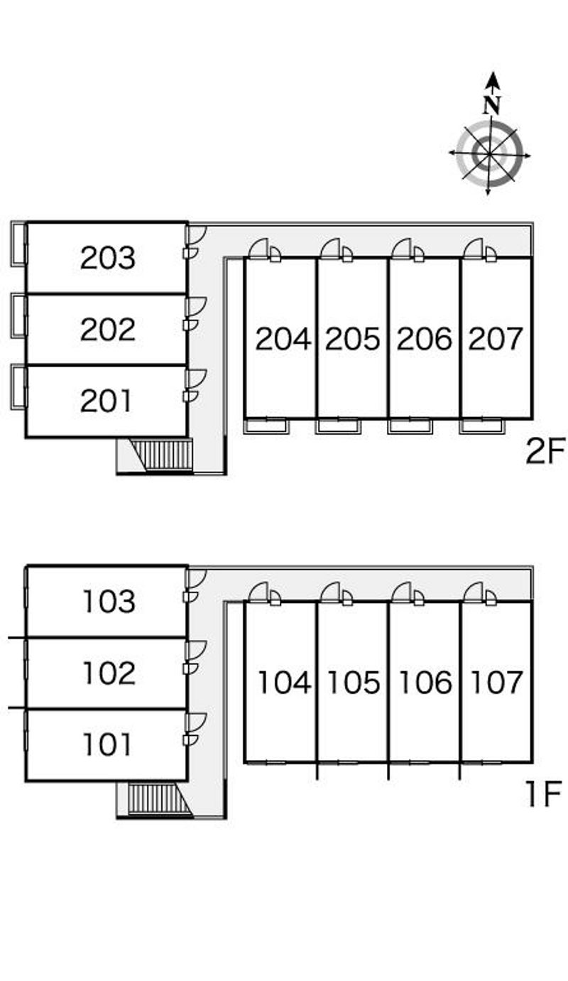 レオパレス花水木 間取り配置図