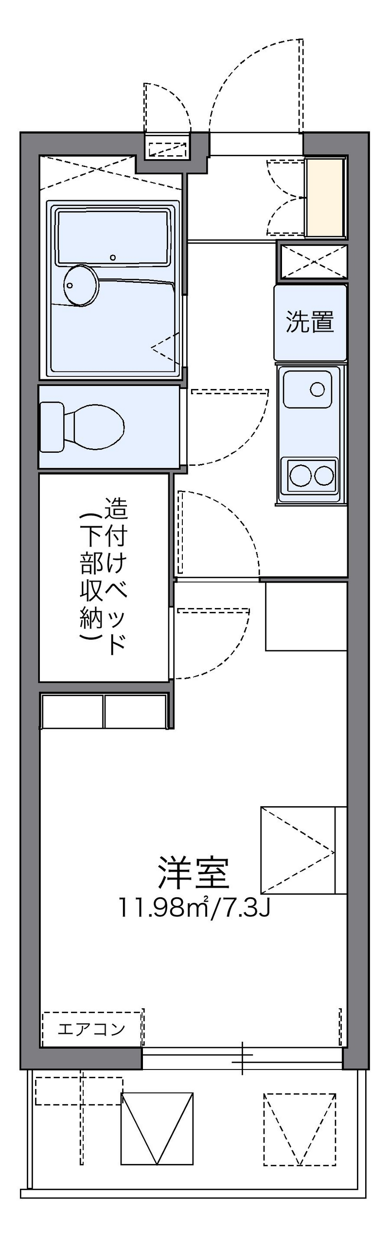 レオパレスクレストタウンＡ 間取り