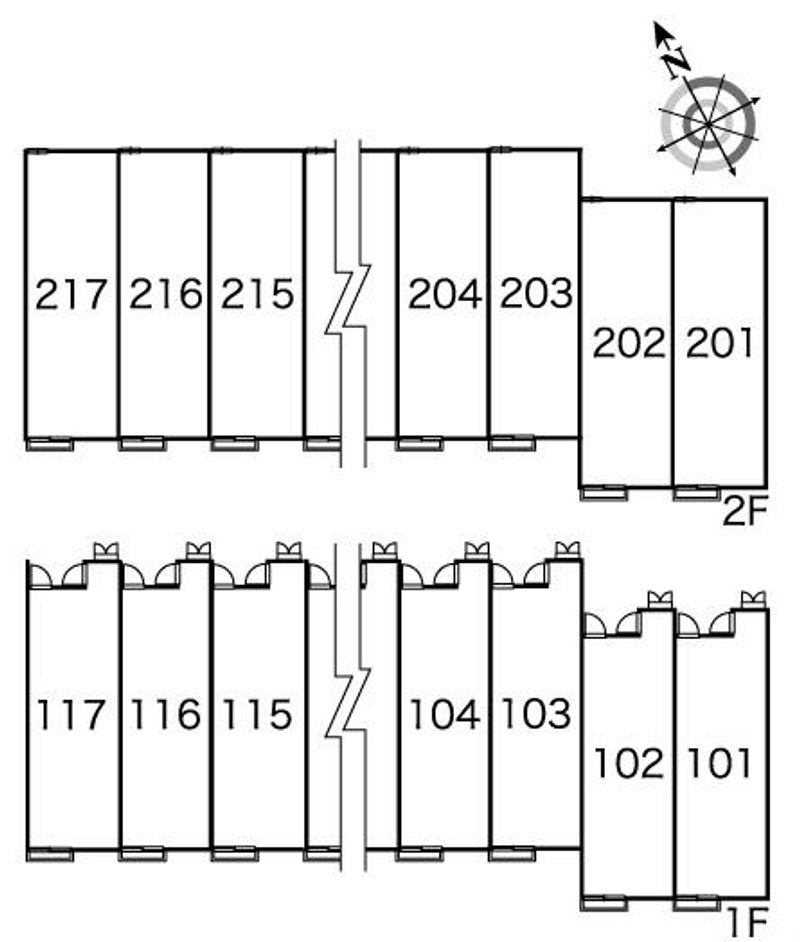 レオパレスエスポワール本郷 間取配置図