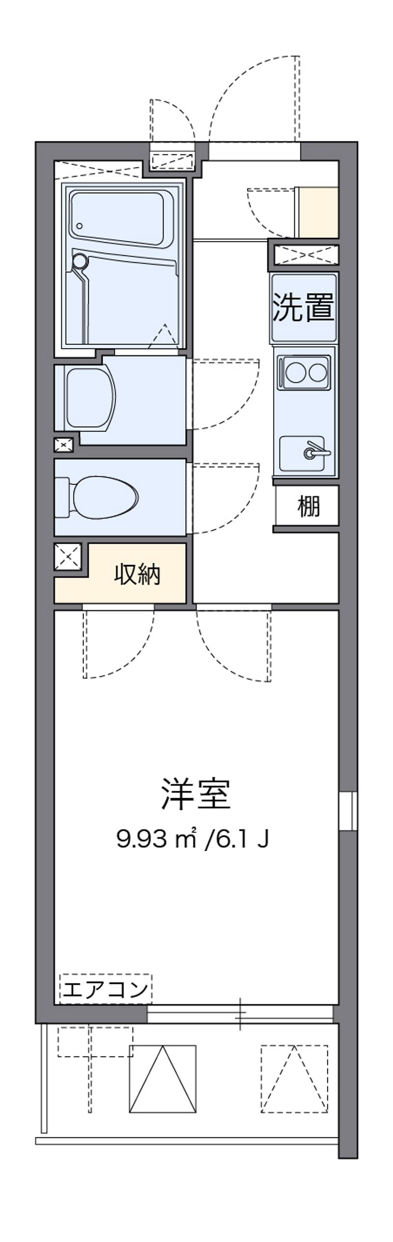 クレイノＮＡＫＡＭＵＲＡ 間取り