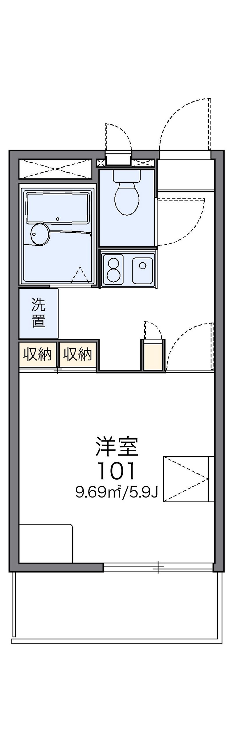 レオパレスソレイユⅡ 間取図