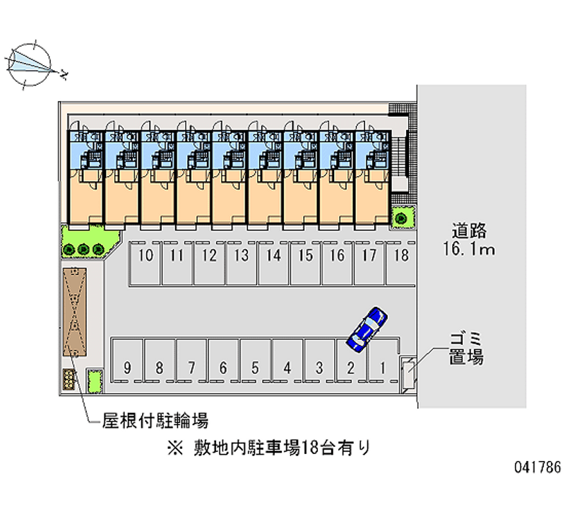 41786 Monthly parking lot