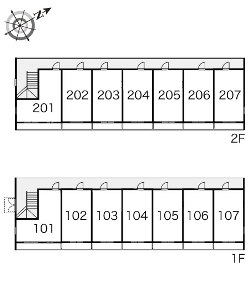 レオパレスカーサ 間取配置図