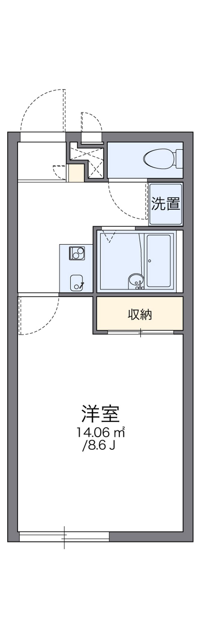 レオパレスＴＡＫＡＨＡＧＩ 間取図