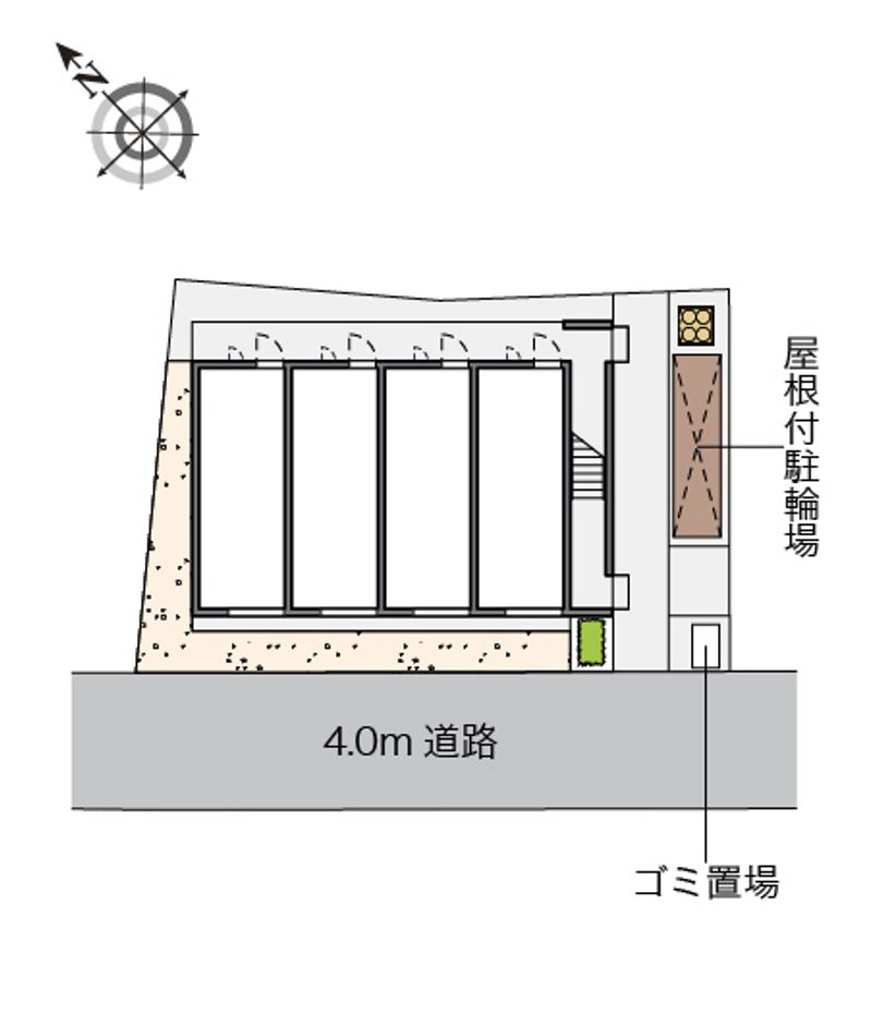 レオパレス向陽Ⅳ 配置図