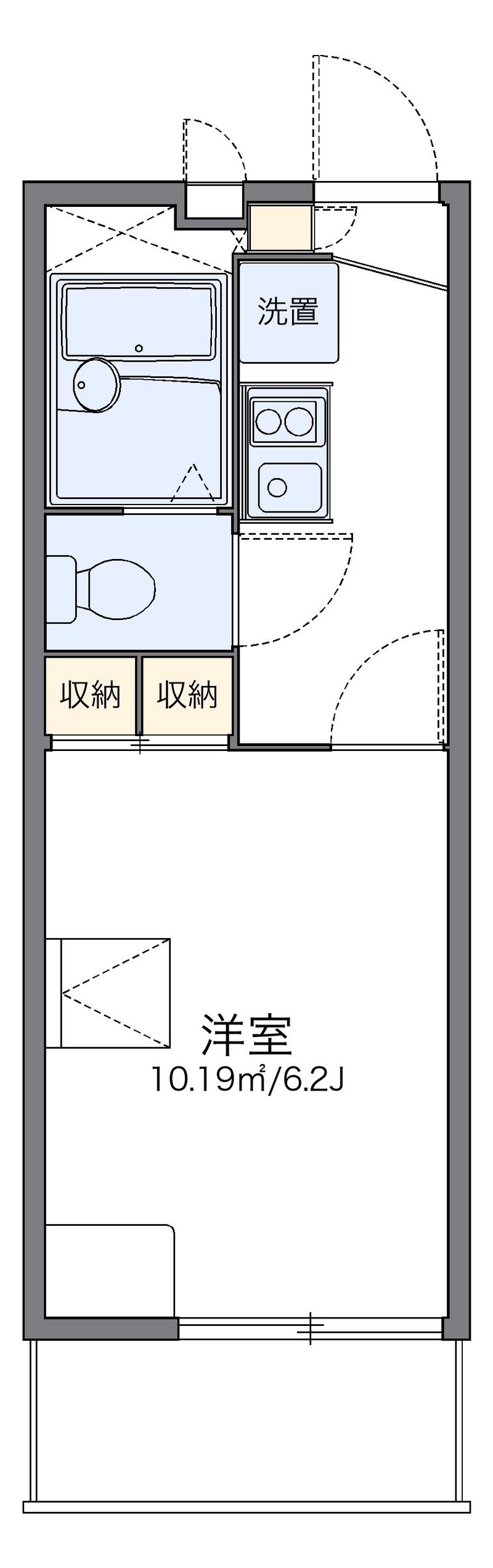 レオパレスアルブルヴィラージュ 間取図