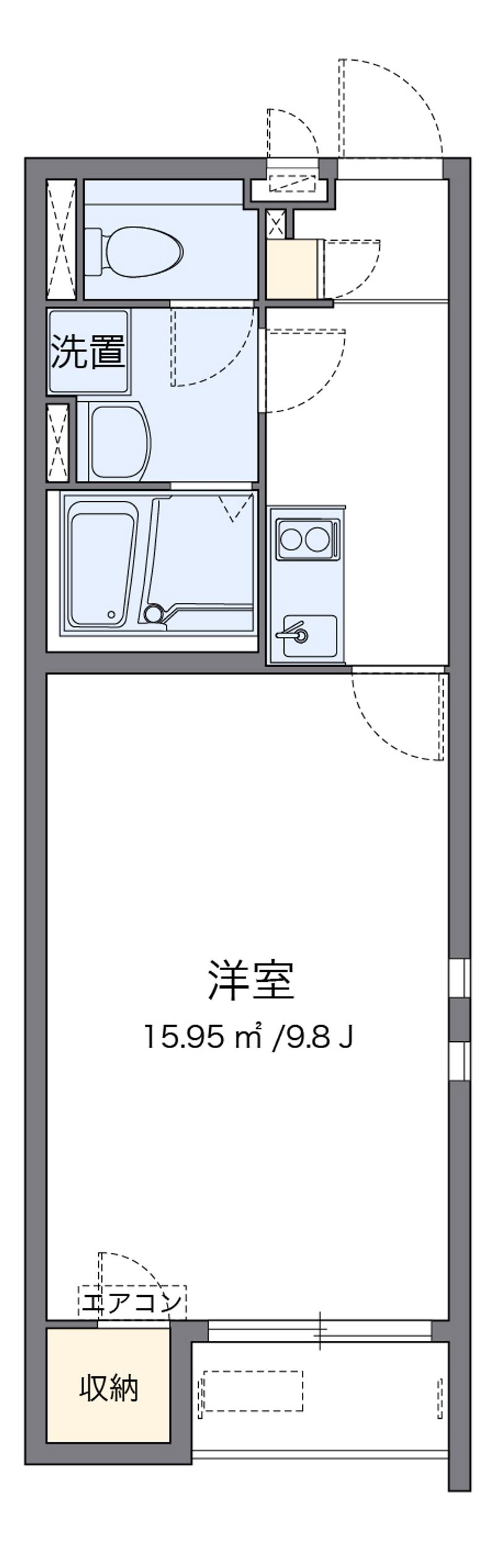 クレイノＡＬＴＡ新地 間取図