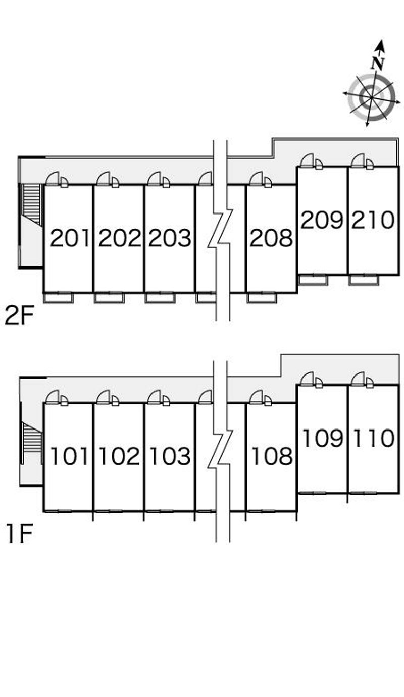 レオパレスデビュ 間取配置図