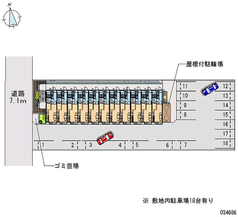 34686 Monthly parking lot