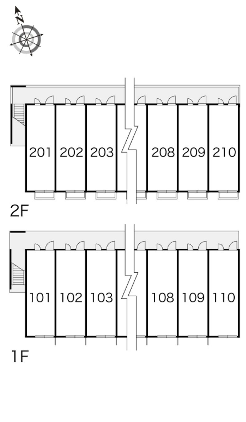 レオパレス伏見 間取配置図