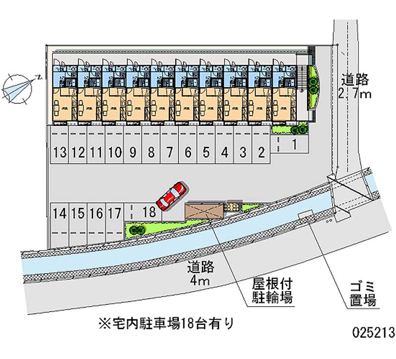 レオパレス桃李成蹊 月極駐車場