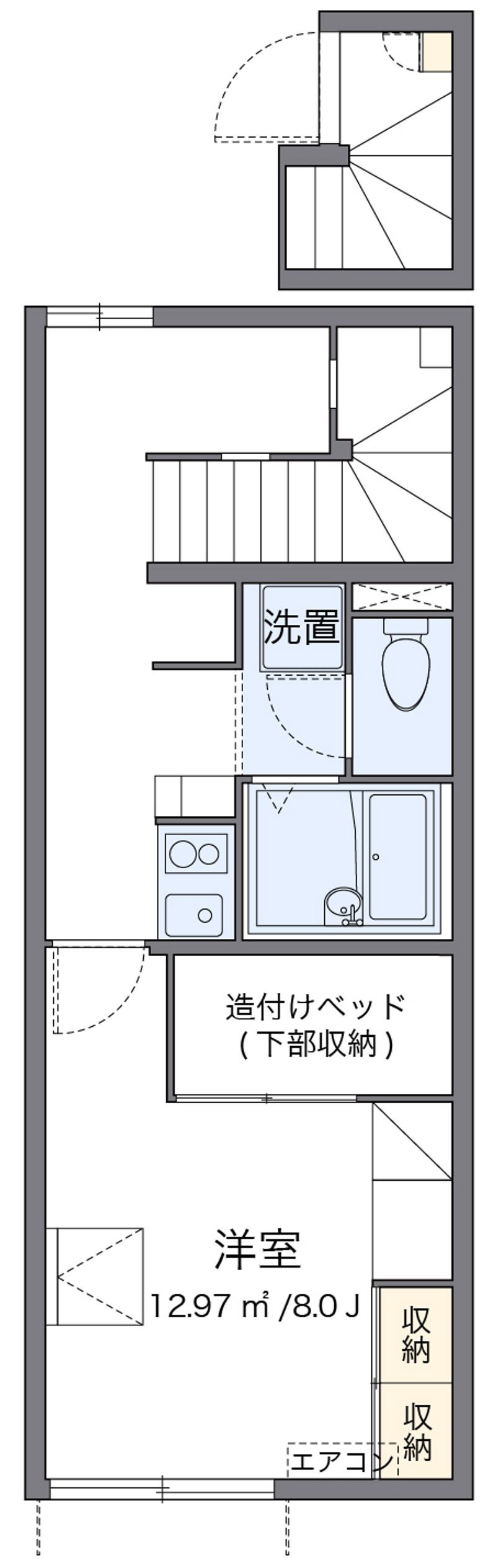 レオパレスシャルマン久保田 間取図