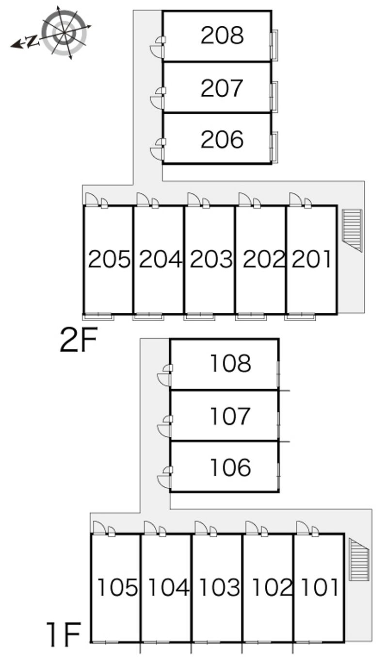 レオパレス大門 間取配置図