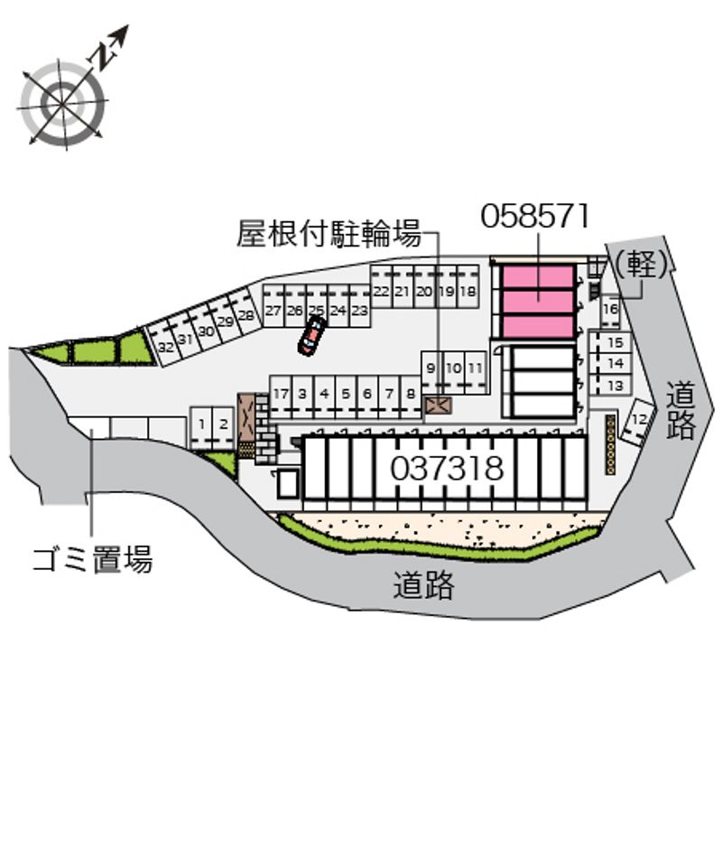 クレイノセレーノ香椎駅東Ⅱ 配置図