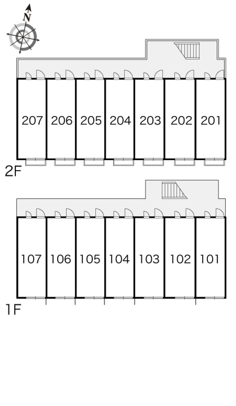 レオパレスガーデンⅠ 間取り配置図