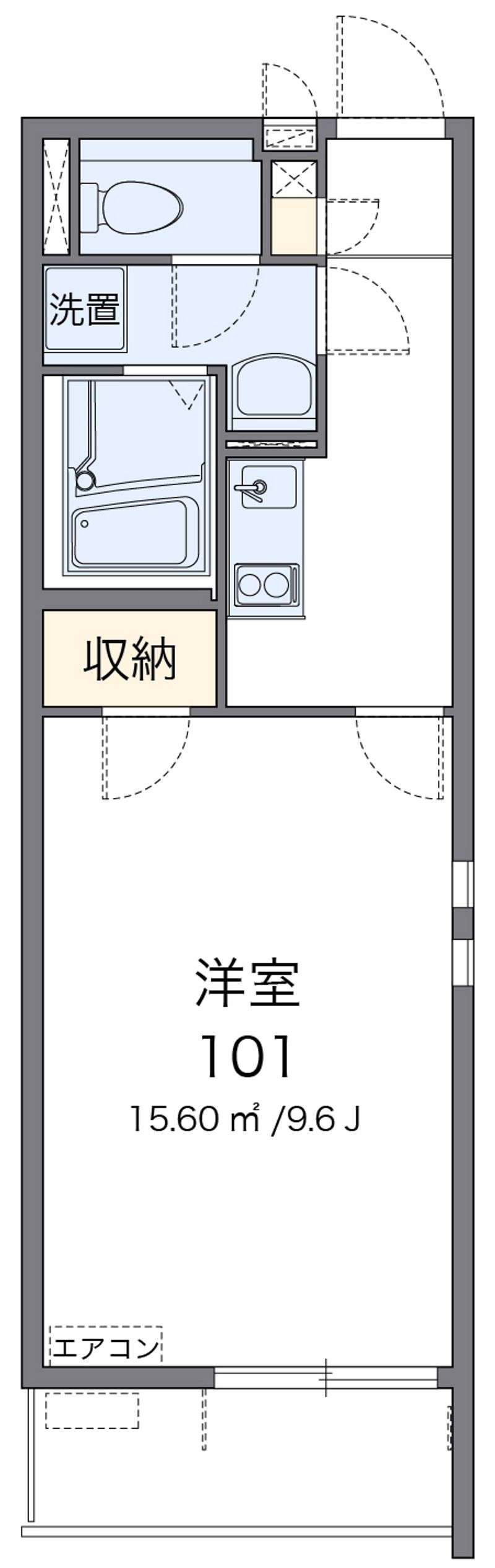 クレイノＲＯＵＴＥ　１６ 間取図