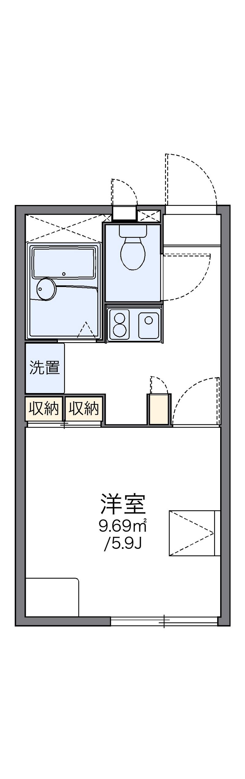 レオパレス聖蹟 間取図