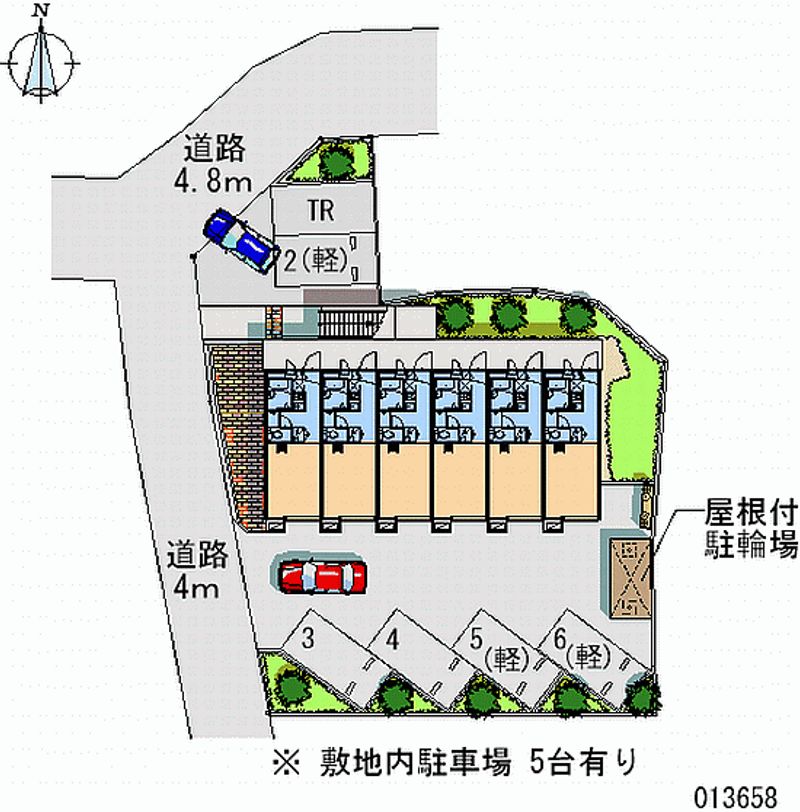 レオパレスメローネⅢ 月極駐車場