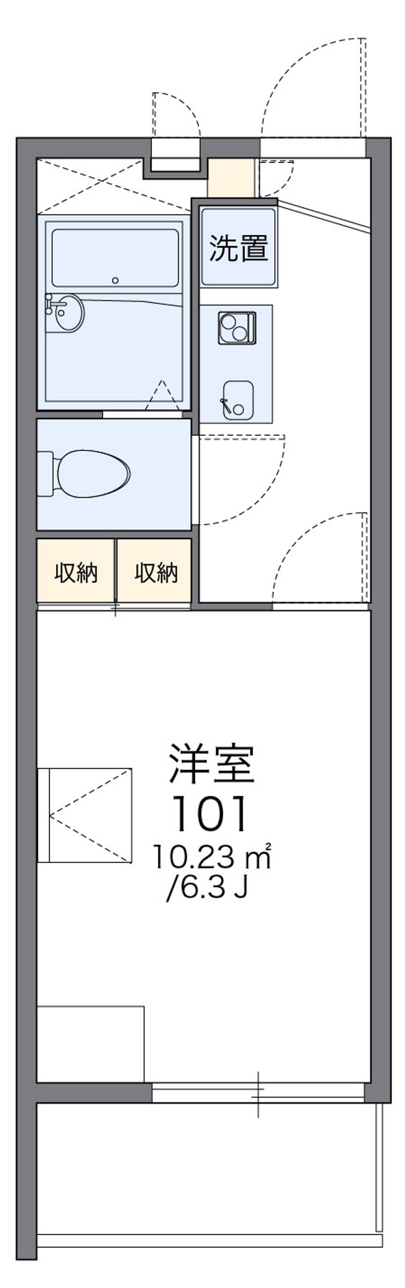 レオパレス雅 間取図